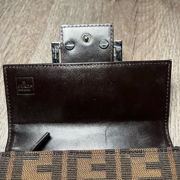 Fendi Zucca Canvas Baguette Compact Wallet - Picture 7 of 13